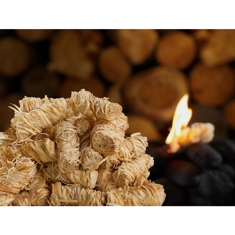 Allume-feu 10kg le bois naturel, les allumettes. Pour barbecue, poêle et  cheminé.